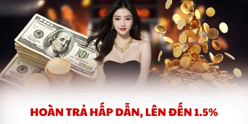 Hoàn trả hấp dẫn, lên đến 1.5%
