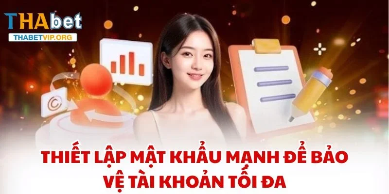 Thiết lập mật khẩu mạnh để bảo vệ tài khoản tối đa